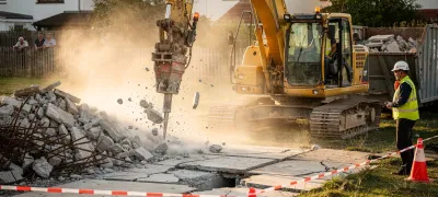 Abbrucharbeiten in Karben