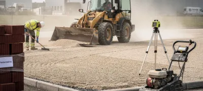 Planierarbeiten in Karben