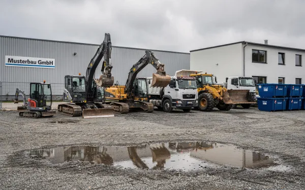 Moderner Maschinenpark von ABELS Abbruch - Bagger und Spezialgeräte für Abbrucharbeiten