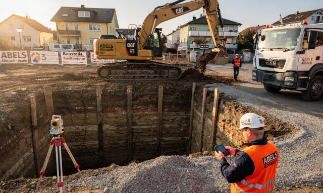 Baggerarbeiten in Borken