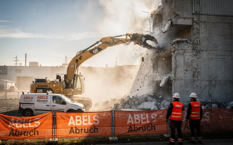 Gebäudeabbruch in Borken