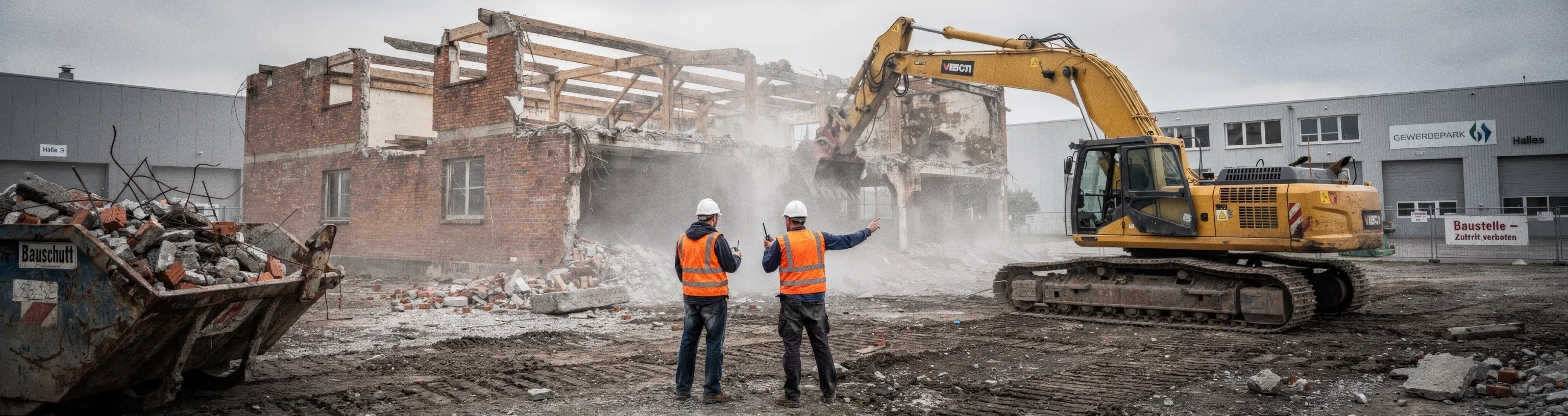 ABELS Abbruch Team bei professionellen Abbrucharbeiten